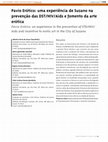 Research paper thumbnail of Pavio Erótico: uma experiência de Suzano na prevenção das DST/HIV/Aids e fomento da arte erótica Pavio Erótico: an experience in the prevention of STD/HIV/Aids and incentive to erotic art in the City of Suzano