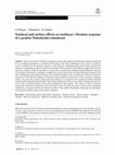 Research paper thumbnail of Nonlocal and surface effects on nonlinear vibration response of a graded Timoshenko nanobeam