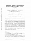 Research paper thumbnail of Modeling the heating of biological tissue based on the hyperbolic heat transfer equation