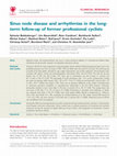 Research paper thumbnail of Sinus node disease and arrhythmias in the long-term follow-up of former professional cyclists