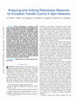 Research paper thumbnail of Analyzing and Unifying Robustness Measures for Excitation Transfer Control in Spin Networks