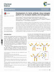 Research paper thumbnail of Development of a facile antibody–drug conjugate platform for increased stability and homogeneity