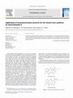 Research paper thumbnail of Application of desymmetrization protocol for the formal total synthesis of emericellamide B