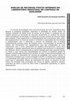 Research paper thumbnail of Análise De Recursos Físicos Internos Em Laboratório Industrial De Controle De Qualidade