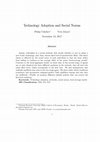 Research paper thumbnail of Technology Adoption and Social Norms