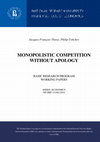 Research paper thumbnail of Monopolistic competition without apology