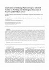 Research paper thumbnail of Implication of Utilizing Phytoestrogens Infested Fodder on Fertility and Histological Structure of Ovaries and Oviduct in Sow