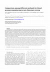 Research paper thumbnail of Comparison among different methods for blood pressure monitoring in rats: literature review