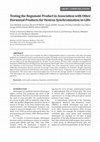 Research paper thumbnail of Testing the Regumate Product in Association with Other Hormonal Products for Oestrus Synchronization in Gilts