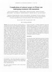 Research paper thumbnail of Complications of cataract surgery in Wistar rats undergoing treatment with tamsulosin