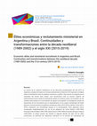 Research paper thumbnail of Élites económicas y reclutamiento ministerial en Argentina y Brasil. Continuidades y transformaciones entre la década neoliberal (1989-2002) y el siglo XXI (2015-2019)