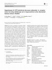 Research paper thumbnail of Impairment of ATP hydrolysis decreases adenosine A1 receptor tonus favoring cholinergic nerve hyperactivity in the obstructed human urinary bladder