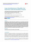 Research paper thumbnail of Large Ameloblastoma of Mandible: Our Experience with Intermaxillary Fixation