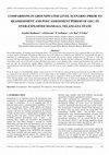 Research paper thumbnail of Comparisons in Groundwater Level Scenario (Prior to Reassessment and Post Assessment Period of Gec) in Over-Exploited Mandals, Telangana State