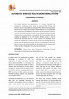 Research paper thumbnail of Automatic Wireless Health Monitoring System