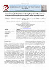 Research paper thumbnail of Characterizing the Molybdenum-reducing Properties of Pseudomonas sp. locally isolated from Agricultural soil in Kano Metropolis Nigeria