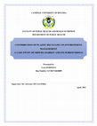 Research paper thumbnail of CATHOLIC UNIVERSITY OF RWANDA FACULTY OF PUBLIC HEALTH AND HUMAN NUTRITION DEPARTMENT OF PUBLIC HEALTH