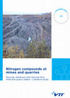 Research paper thumbnail of Nitrogen compounds at mines and quarries: Sources, behaviour and removal from mine and quarry waters - Literature study