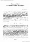 Research paper thumbnail of Kafka und Musil : "Innerlichkeit des Erlebens" und Gleichnis