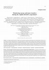 Research paper thumbnail of Monitoring energy and mass transfers during the Alpilles-ReSeDA experiment