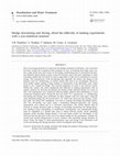 Research paper thumbnail of Sludge dewatering and drying: about the difficulty of making experiments with a non-stabilized material