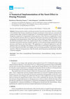 Research paper thumbnail of A Numerical Implementation of the Soret Effect in Drying Processes