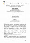 Research paper thumbnail of Application of fuzzy TOPSIS method for the selection of Warehouse Location: A Case Study