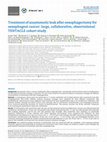 Research paper thumbnail of Treatment of anastomotic leak after oesophagectomy for oesophageal cancer: large, collaborative, observational TENTACLE cohort study