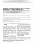 Research paper thumbnail of Microporous Polysaccharide Hemospheres and Seroma Formation After Mastectomy and Axillary Dissection in Rats