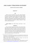 Research paper thumbnail of Eski Anadolu Türkçesinde Ses Düşmesi