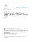 Research paper thumbnail of Workplace Bullying in the United States and Canada: Organizational Accountability Required in Higher Education