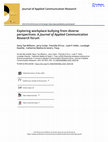 Research paper thumbnail of Exploring workplace bullying from diverse perspectives: A Journal of Applied Communication Research forum