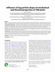 Research paper thumbnail of Influence of Ag particle shape on mechanical and thermal properties of TIM joints