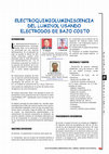 Research paper thumbnail of Electroquimioluminiscencia del luminol usando electrodos de bajo costo