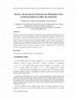 Research paper thumbnail of Novel Analysis of Transition Probabilities in Randomized K-Sat Algorithm