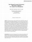 Research paper thumbnail of Does Regional Economic Performance Affect Bank Conditions? New Analysis of an Old Question