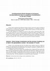 Research paper thumbnail of Investissements directs étrangers et processus de désendettement dans le contexte de mondialisation : le cas de la Tunisie