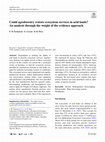 Research paper thumbnail of Could agroforestry restore ecosystem services in arid lands? An analysis through the weight of the evidence approach