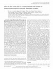 Research paper thumbnail of Effect of early versus late AT1 receptor blockade with losartan on postmyocardial infarction ventricular remodeling in rabbits