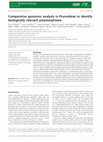 Research paper thumbnail of Comparative genomics analysis in Prunoideae to identify biologically relevant polymorphisms