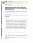 Research paper thumbnail of Application ofCydia pomonellaexpressed sequence tags: Identification and expression of three general odorant binding proteins in codling moth