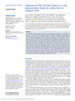 Research paper thumbnail of Outbreak of STEC O157:H7 linked to a milk pasteurisation failure at a dairy farm in England, 2019