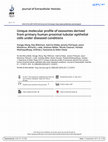 Research paper thumbnail of Unique molecular profile of exosomes derived from primary human proximal tubular epithelial cells under diseased conditions