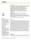 Research paper thumbnail of Associations between childhood experiences of parental corporal punishment and neglectful parenting and undergraduate students’ endorsement of corporal punishment as an acceptable parenting strategy