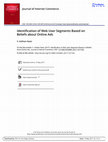 Research paper thumbnail of Identification of Web User Segments Based on Beliefs about Online Ads