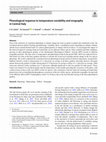 Research paper thumbnail of Phenological response to temperature variability and orography in Central Italy