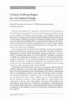 Research paper thumbnail of Critical Anthropologies in / of Central Europe