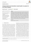 Research paper thumbnail of Intergenerational and interethnic mental health: An analysis for the United Kingdom