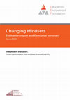 Research paper thumbnail of Changing Mindsets: Evaluation Report and Executive Summary