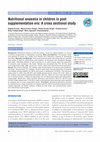 Research paper thumbnail of Nutritional anaemia in children in post supplementation era: A cross sectional study